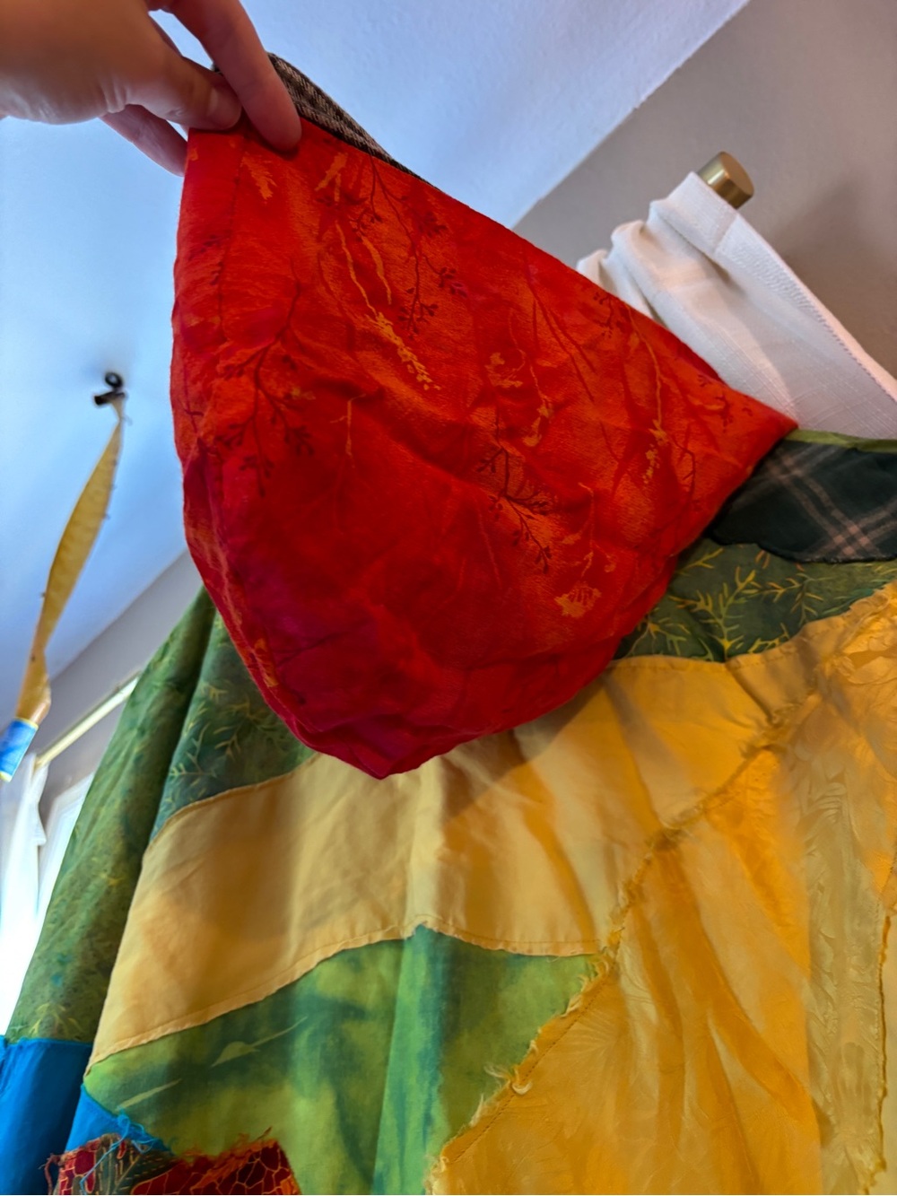Patchwork Multicolor Maxi Skirt with Hood - Picture 8 of 8